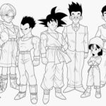 Goku adulto con los guerrero de dragon ball GT